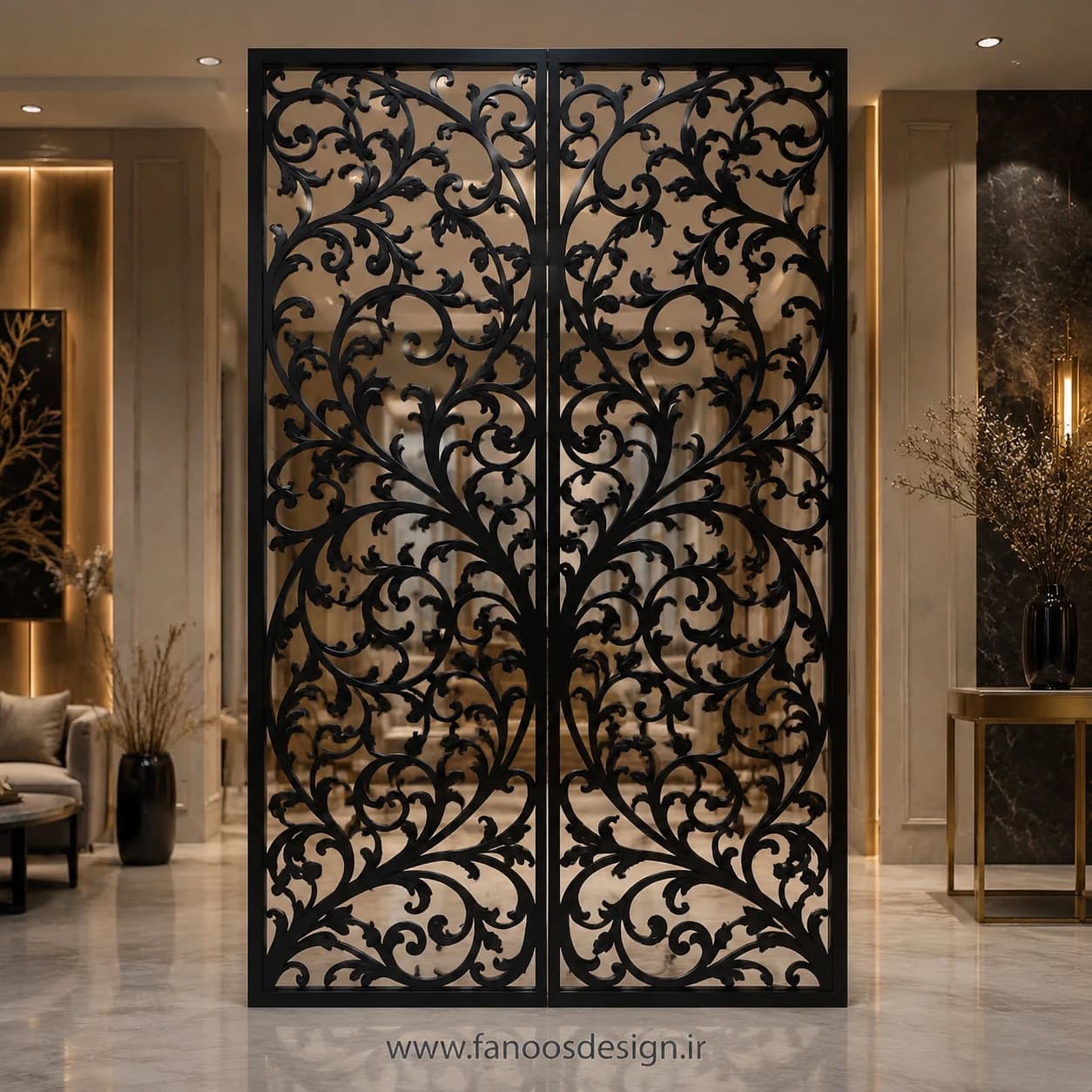 پنل جداکننده فضای فلزی کلاسیک – کد 30266