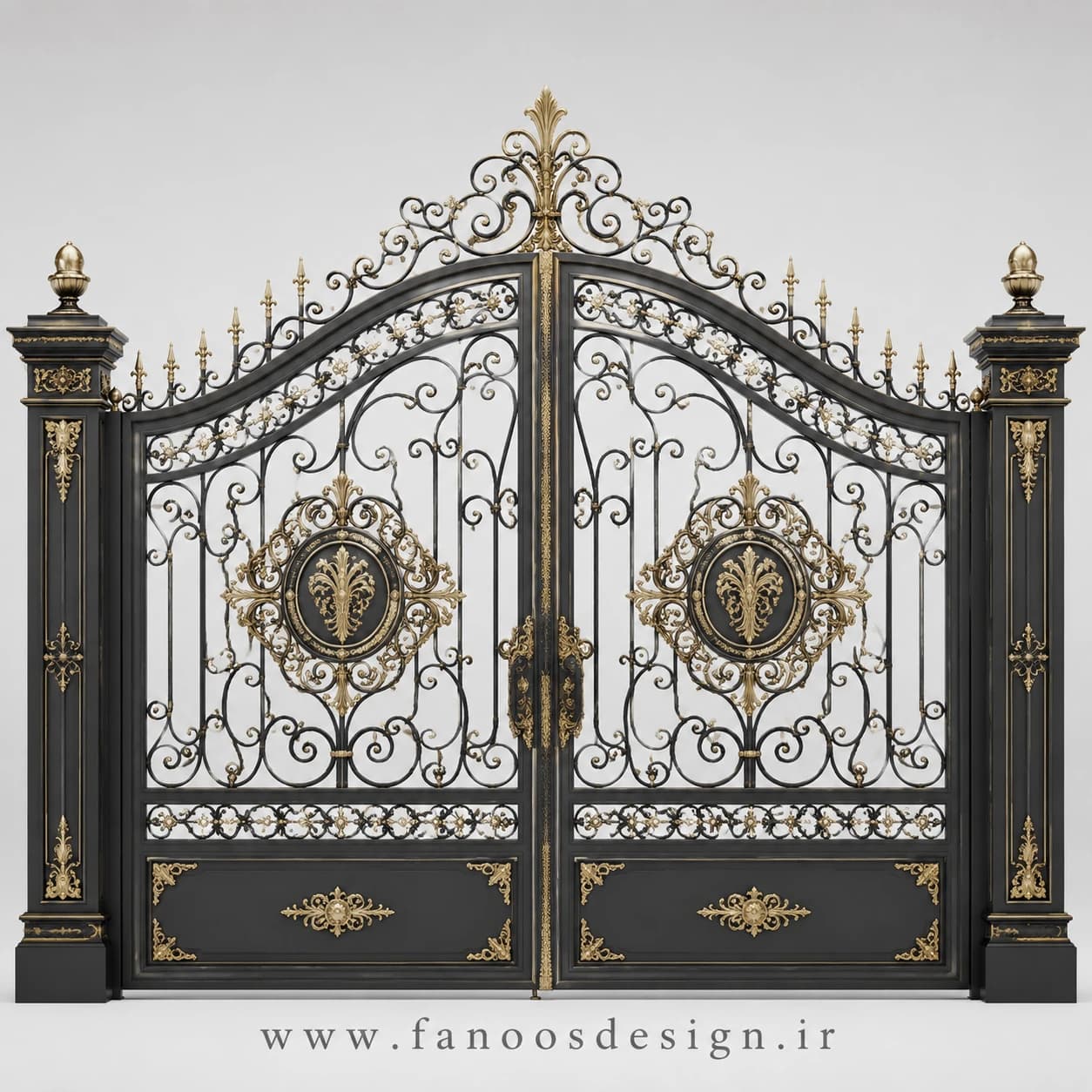 درب ماشین‌رو فلزی کلاسیک – کد 30199