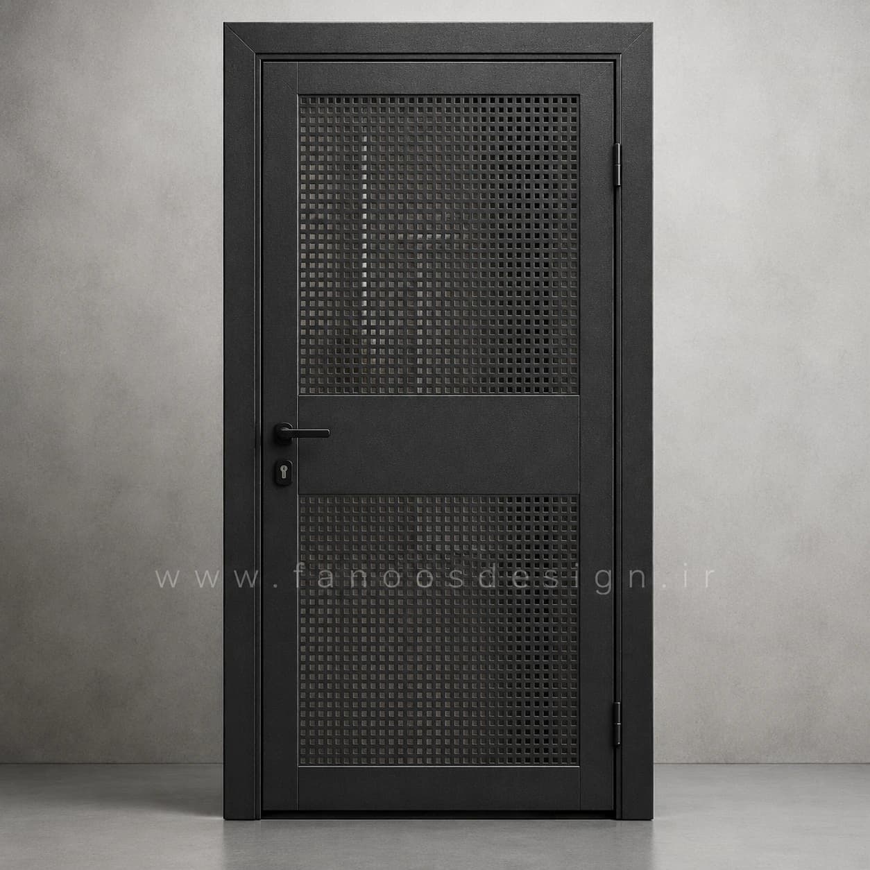 درب فلزی مشبک تاسیساتی کد 30704