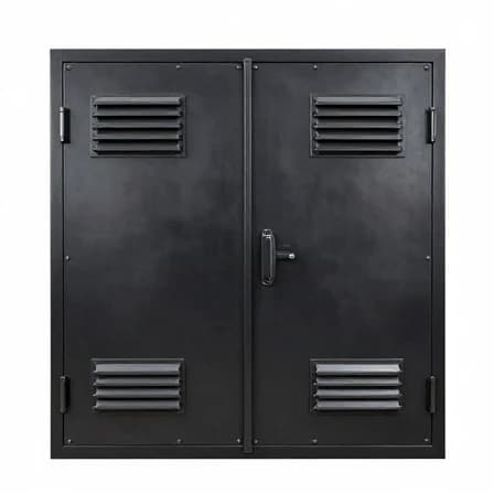 درب آهنی موتورخانه دولنگه مقاوم کد 30697