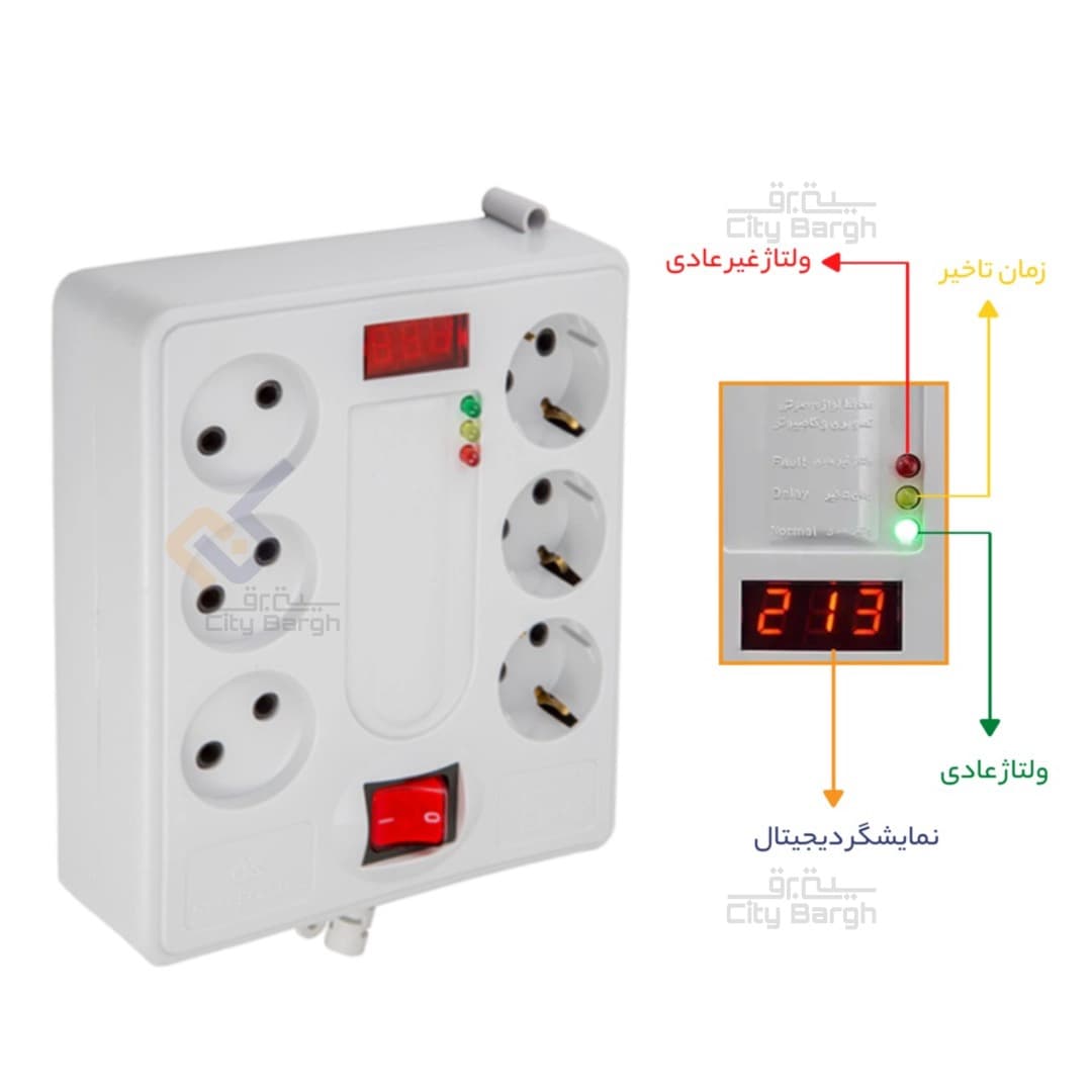محافظ 6 خانه 1/8 متری پارت الکتریک کد 2060 — تصویر ۴