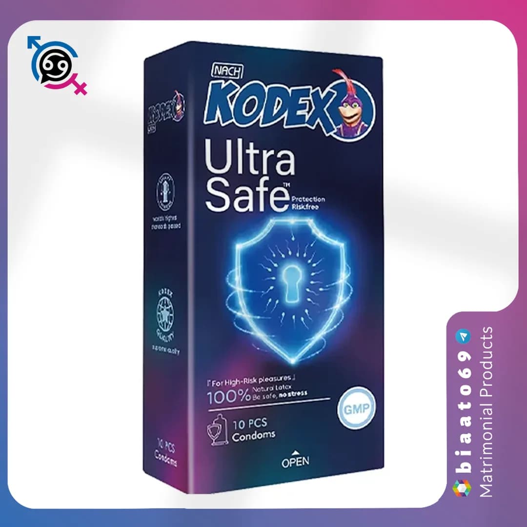 کاندوم کدکس مدل اولترا سیف (Ultra Safe) – بسته ۱۲ عددی