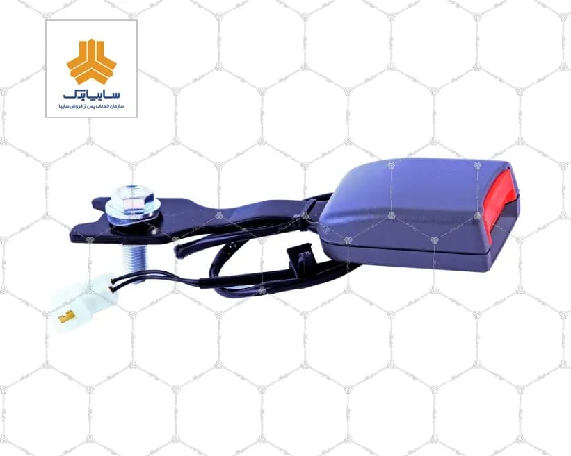 قفل كمربند ايمني جلو چپ(طوسي) تیبا،پراید کد:101200