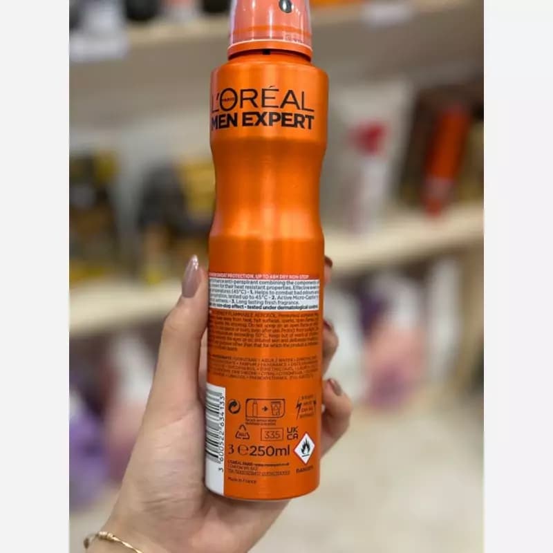 اسپری زیر بغل لورال مردانه مدل Thermic Resist — تصویر ۳