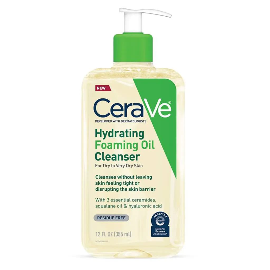 شوینده روغنی سراوی مدل Hydrating Foaming Oil Cleanser پوست نرمال تا خیلی خشک