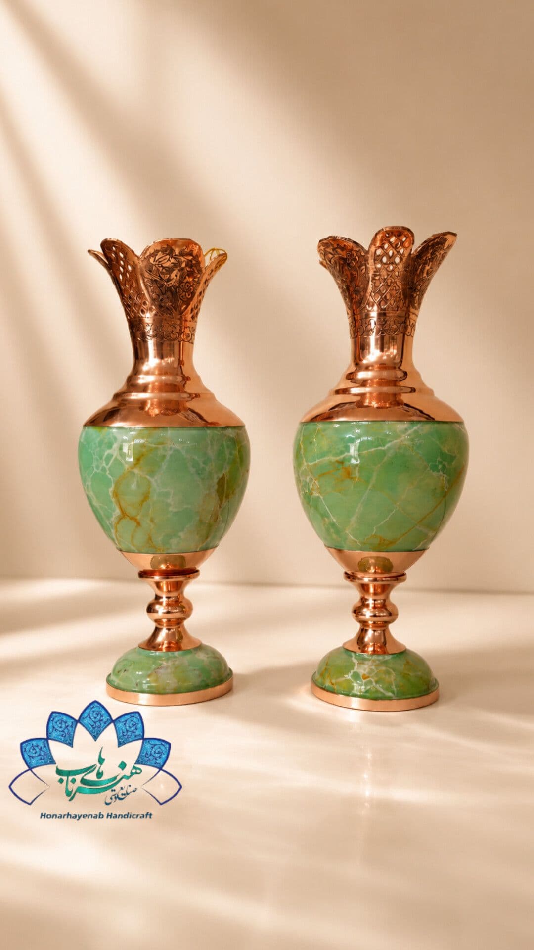 سنبلدان مس و سنگ مرمر مدل شاه نگار _ 1009