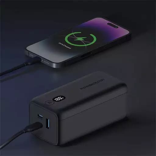 پاوربانک 20،000 میلی آمپر ساعتی 65 وات پاورولوژی مدل Onyx PPBCHA19 — تصویر ۲