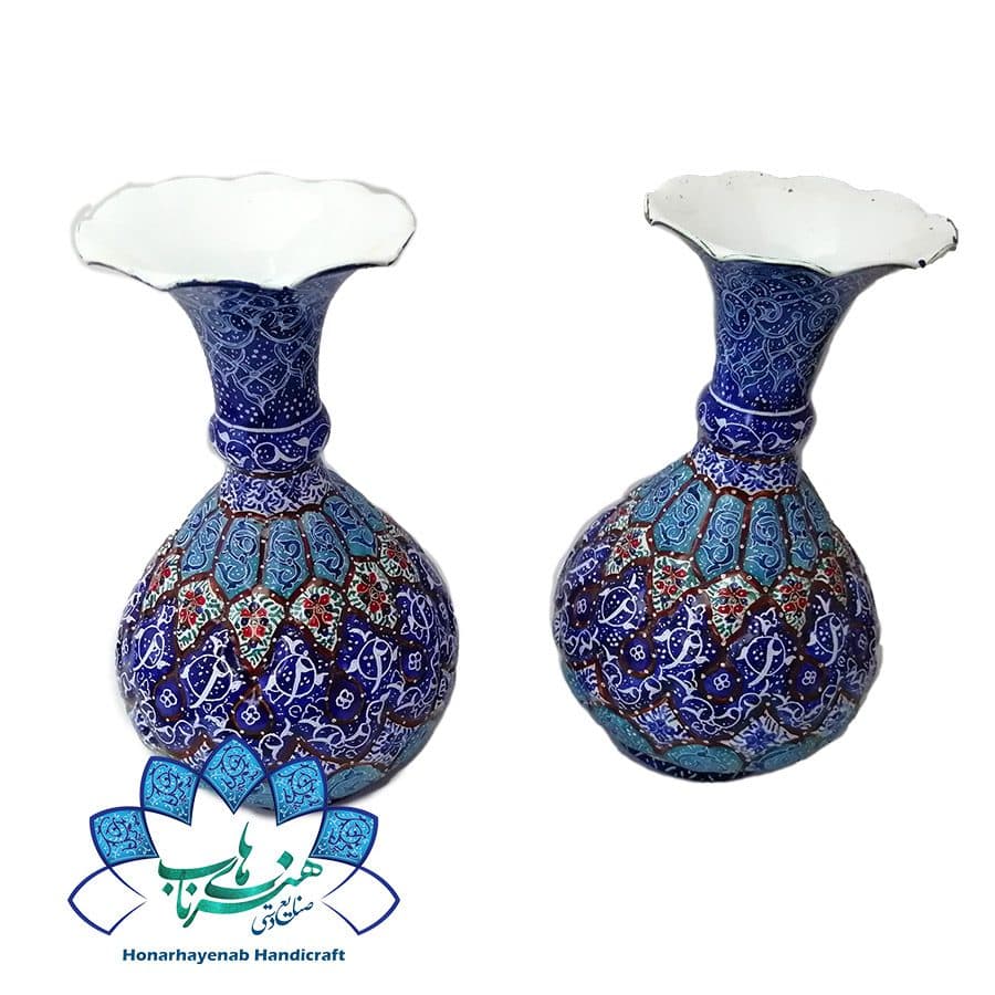 گلدان شلغمی میناکاری – کد 526