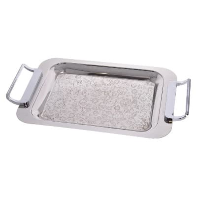 سینی براق استیل بدون پایه کوچک یونیک کد UN-4075 — تصویر ۲