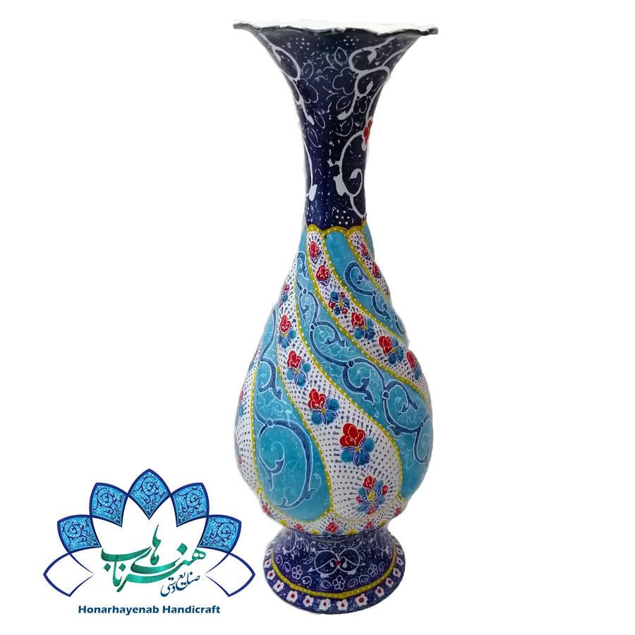 گلدان صراحی میناکاری – کد 521