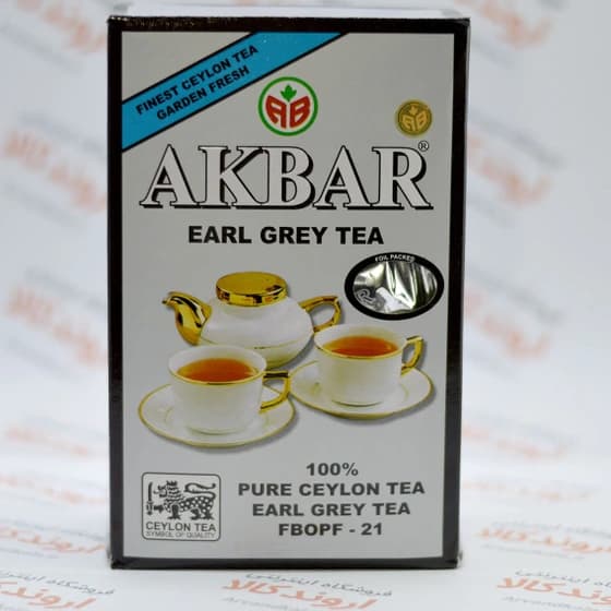 چای اکبر مدل ارل گری ۵۰۰ گرم معطر
