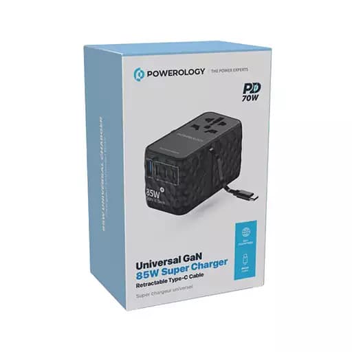 شارژر مسافرتی ۸۵ وات پاورولوژی مدل PWCUQC026 — تصویر ۲