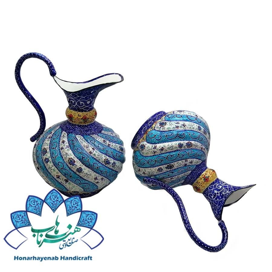 پارچ شلغمی میناکاری _ کد 816