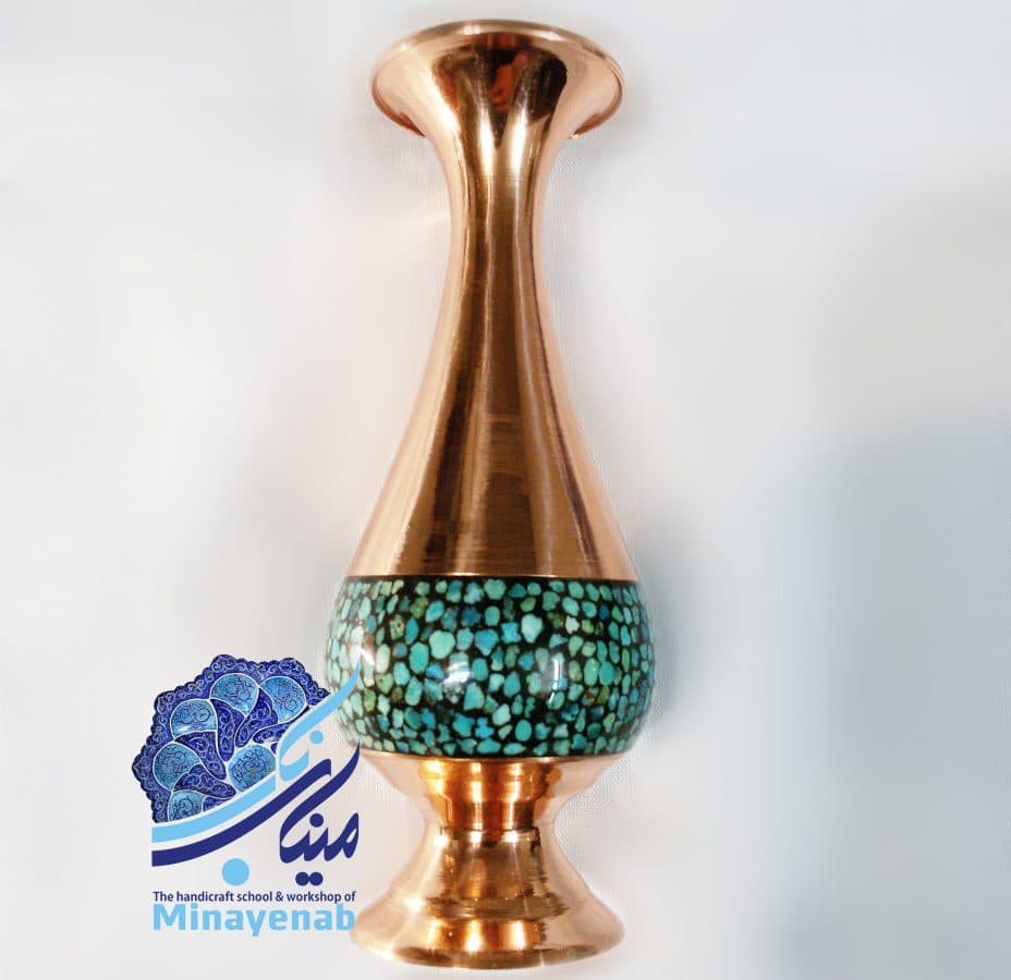 گلدان فیروزه کوبی – کد 24