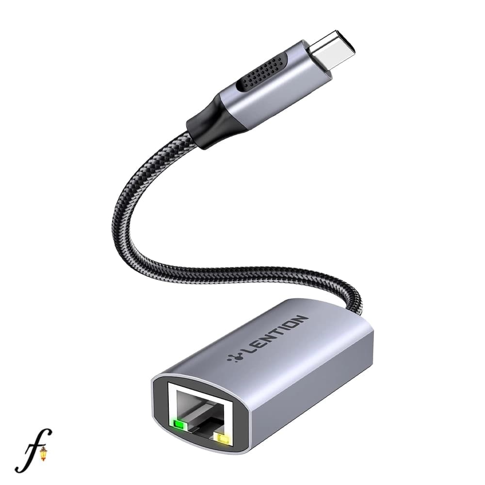 مبدل USB-C به اترنت لنشن مدل CU604 با سرعت گیگابیتی — تصویر ۲