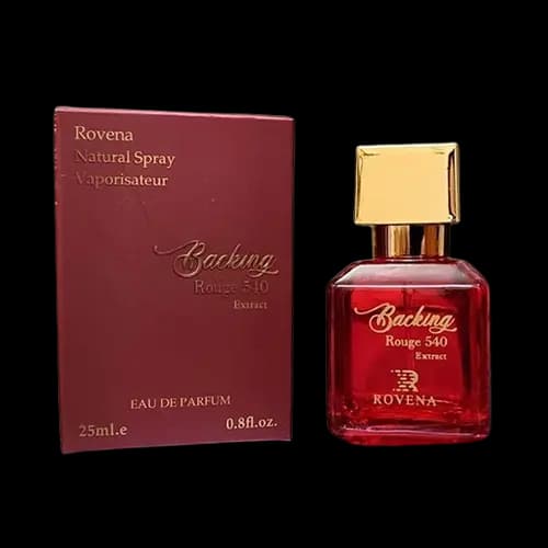 عطر و ادکلن باکارات رژ 540 اکستریت د پارفوم قرمز (باکینگ رژ 540 اکسترکت) روونا ادو پرفیوم 25 میلی لیتر شرکتی | Rovena Backing Rouge 540 Extract 25ml EDP