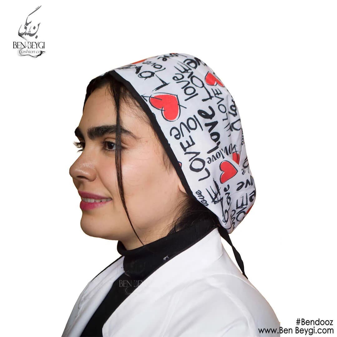 کلاه پزشکی طرح قلب با بند سر قابل تنظیم کد SHA-25146
