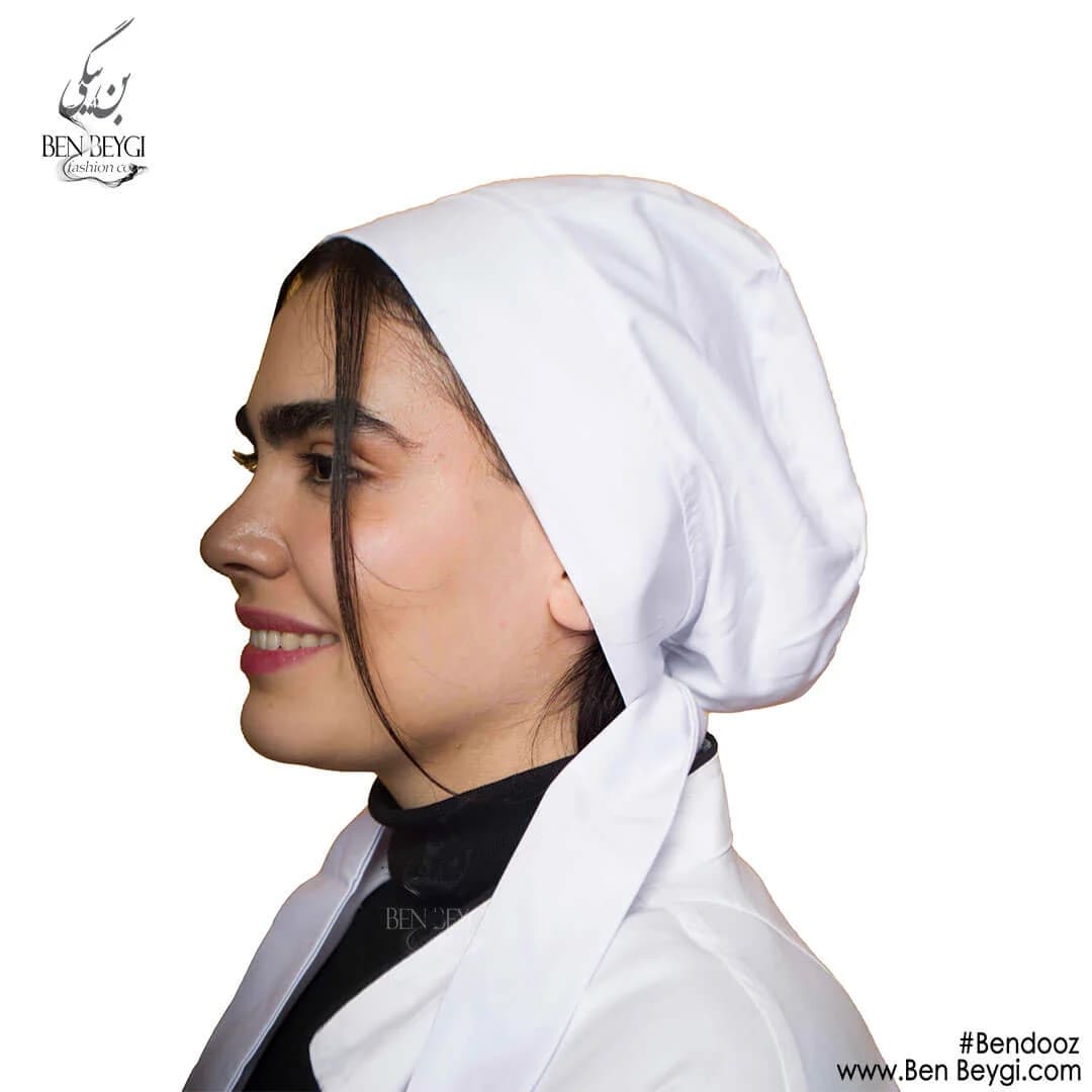 کلاه پزشکی رنگ سفید با بند سر قابل تنظیم کد SHA-25144