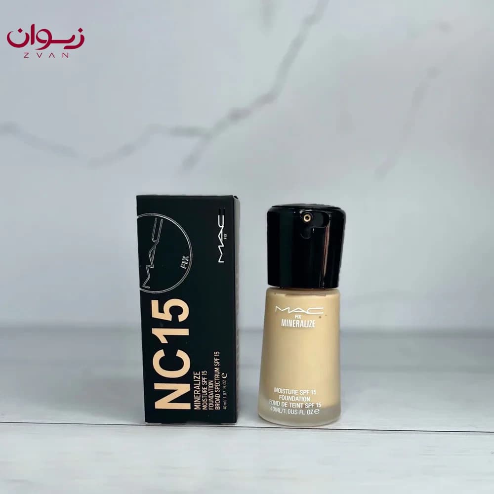 کرم پودر مک شیشه ای اورجینال MAC (در 5 رنگ پرطرفدار) — تصویر ۱۱