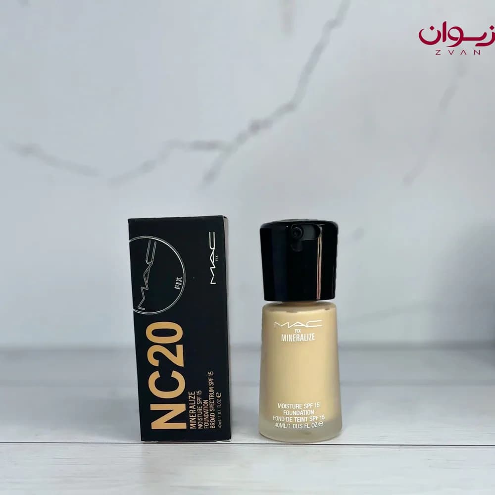 کرم پودر مک شیشه ای اورجینال MAC (در 5 رنگ پرطرفدار) — تصویر ۱۲