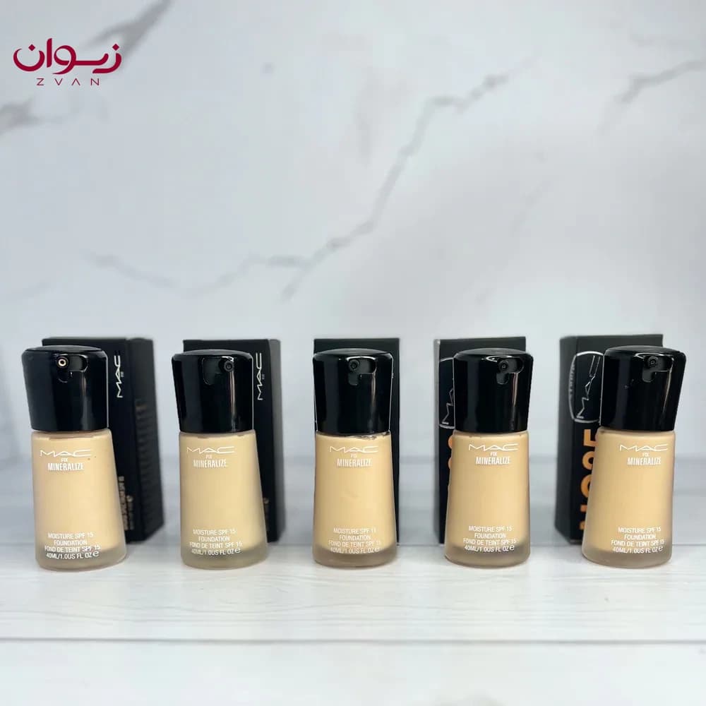 کرم پودر مک شیشه ای اورجینال MAC (در 5 رنگ پرطرفدار) — تصویر ۹