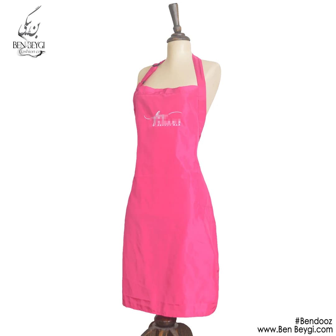 پیشبند آرایشگری ضدآب پارچه شمعی رنگ سرخ آبی کد 20972