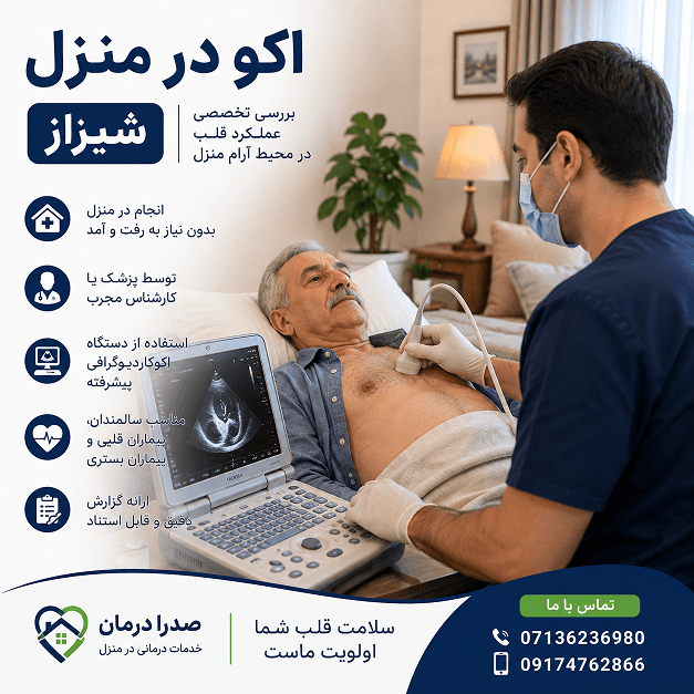 اکو قلب در منزل شیراز