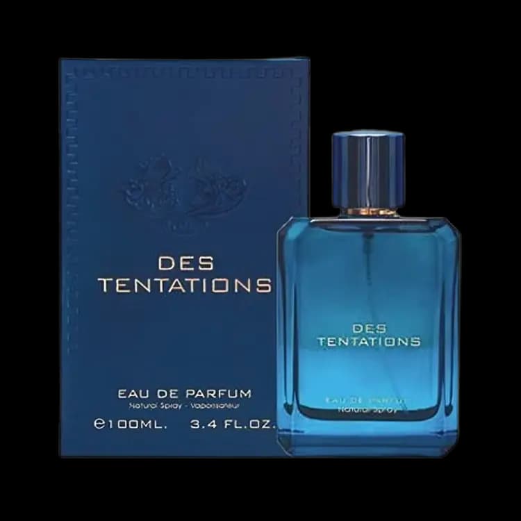 عطر و ادکلن ورساچه اروس مردانه (دس تنتیشن) فراگرنس ورد ادو پرفیوم 100 میلی لیتر شرکتی | Fragrance World Des Tentations 100ml EDP