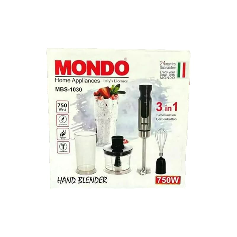 گوشت کوب برقی سه کاره موندو مدل MBS-1030 — تصویر ۲