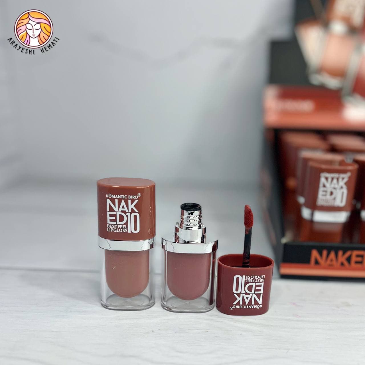 رژلب مایع برند رومانتیک بیرد ROMANTIC BIRD (NAKED10) – 152 — تصویر ۲