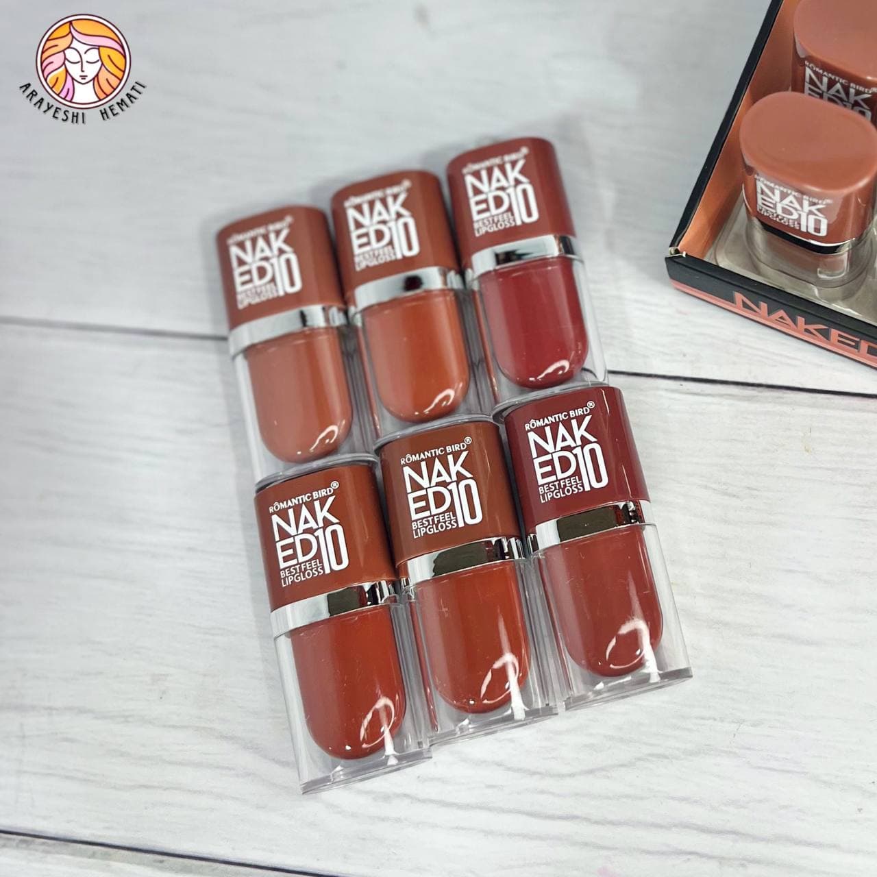 رژلب مایع برند رومانتیک بیرد ROMANTIC BIRD (NAKED10) – 152 — تصویر ۴