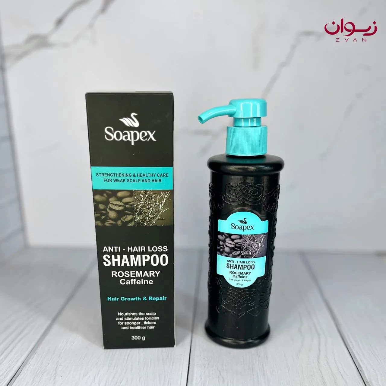شامپو ضد ریزش رزماری و کافئین سوپکس soupex — تصویر ۳