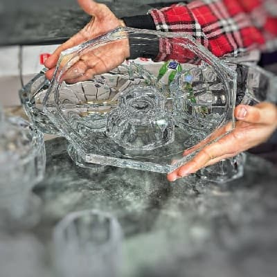 سرویس پذیرایی 12 نفره کریستال مدل آیکونیک — تصویر ۶