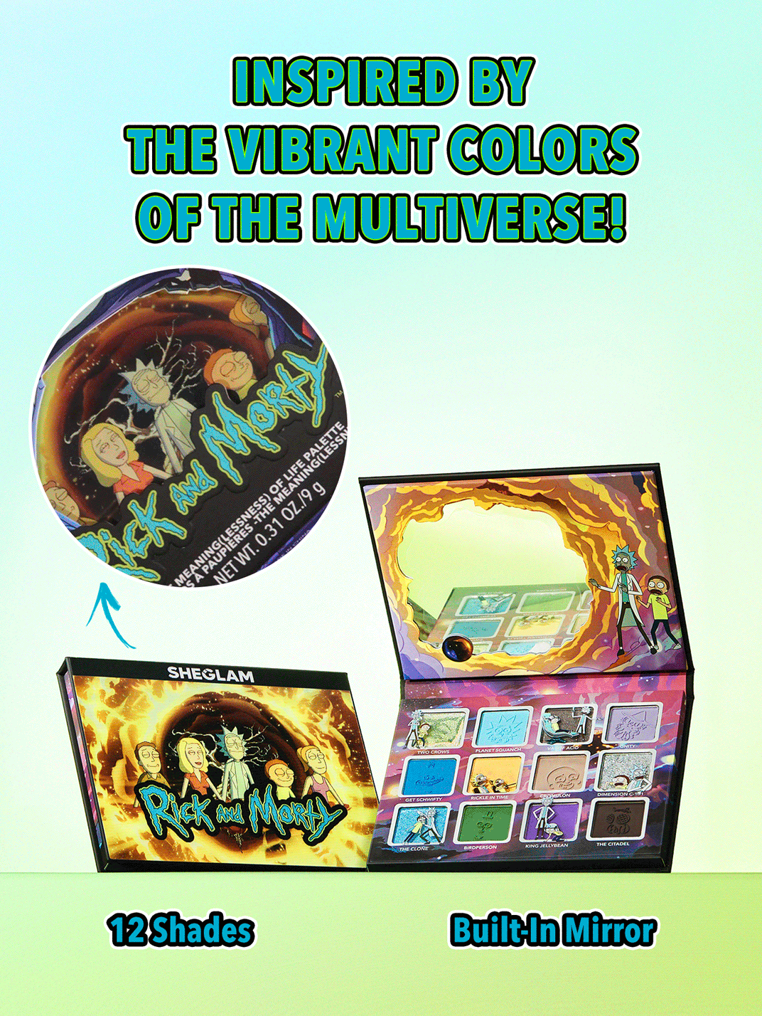 کالکشن ریک اند مورتی شیگلم Rick and Morty X SHEGLAM Full Collection — تصویر ۳