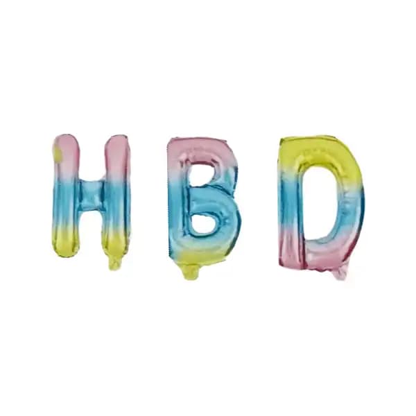 بادکنک اچ بی دی HBD موبوگرامی 16 اینچ