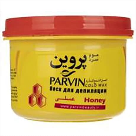 موم سرد پروین مدل عسلی نرمکننده و تغذیهکننده پوست حین اپیلاسیون دارالشفاء