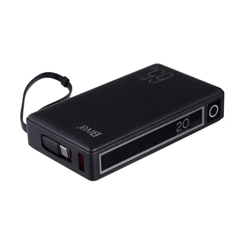 پاوربانک 20000 بیوا Biva BP-025 Fast Charging Power Bank توان 65 وات با کابل متصل — تصویر ۷