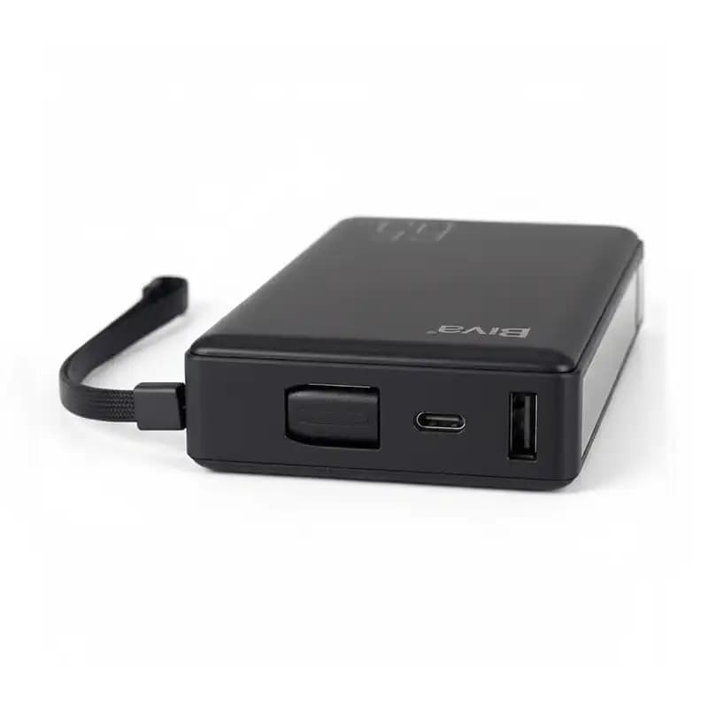 پاوربانک 20000 بیوا Biva BP-025 Fast Charging Power Bank توان 65 وات با کابل متصل — تصویر ۶