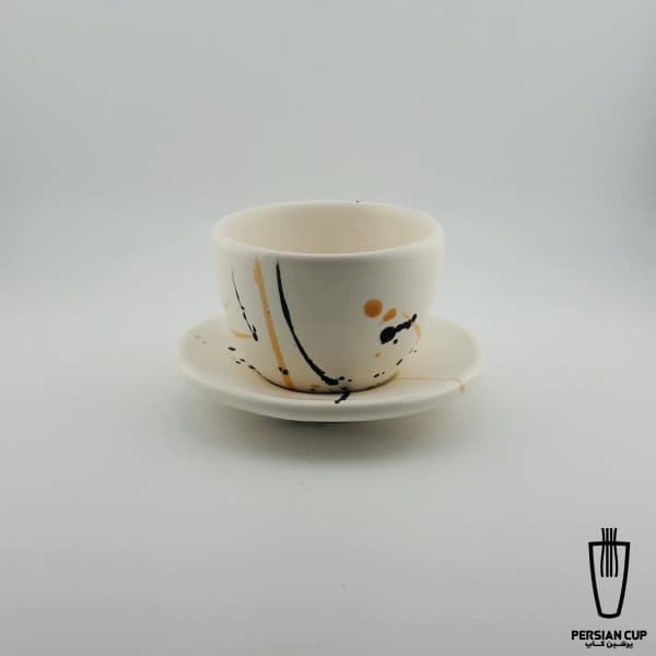 فنجان قهوه باداب مدل ارکید 100ml