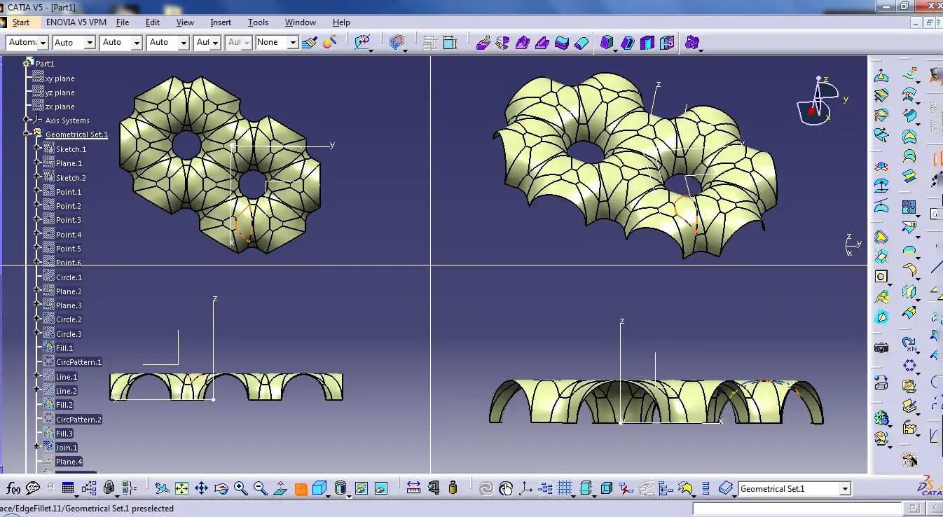 آموزش محیط generative shape design در کتیا