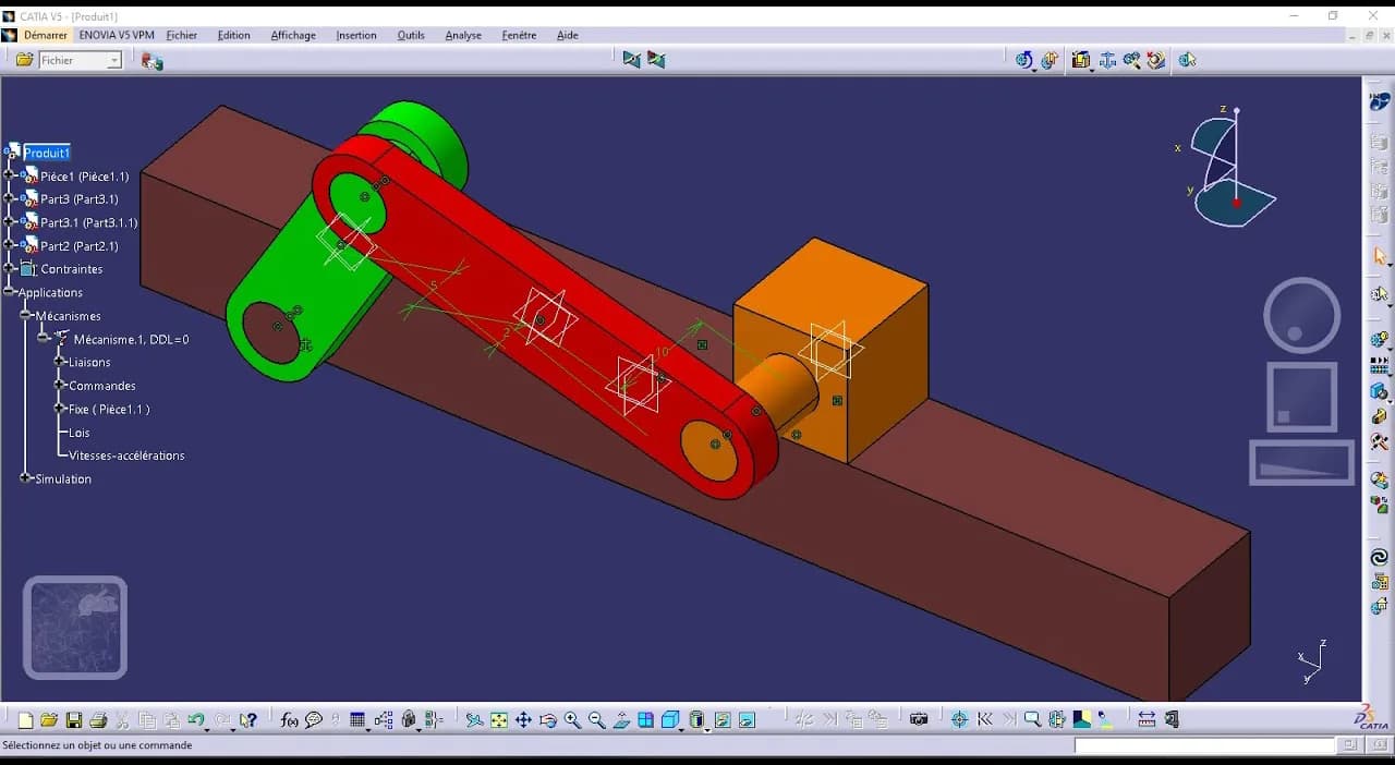 آموزش محیط dmu kinematics کتیا