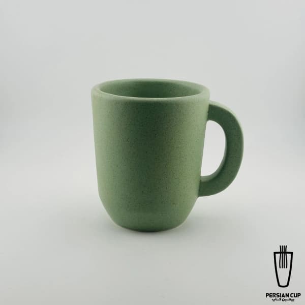 ماگ قهوه آمریکن استایل M2 باداب سبز ماشی 350ml