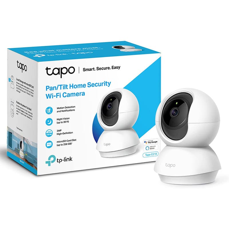 دوربین مداربسته هوشمند TP-Link Tapo C200 | Wi-Fi، کیفیت Full HD 1080p، چرخش 360 درجه، دید در شب، صدای دوطرفه — تصویر ۲