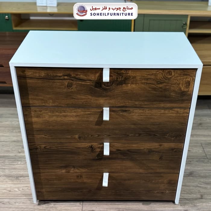 دراور پینترستی چهار کشو تمام MDF سهیل — تصویر ۲