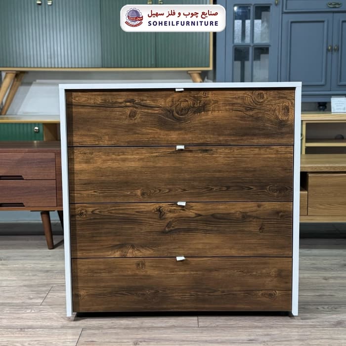 دراور پینترستی چهار کشو تمام MDF سهیل — تصویر ۶
