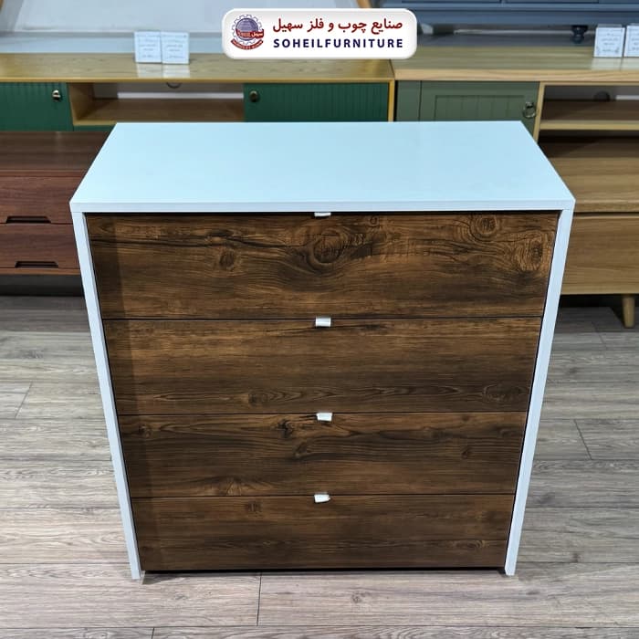 دراور پینترستی چهار کشو تمام MDF سهیل — تصویر ۷