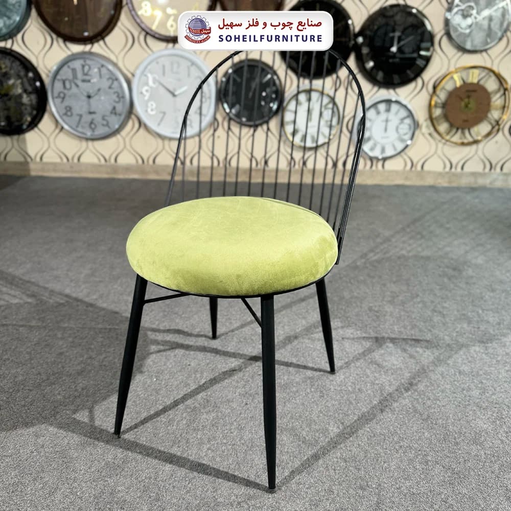 ست ناهارخوری فلزی مشکی 4نفره نیکان سهیل