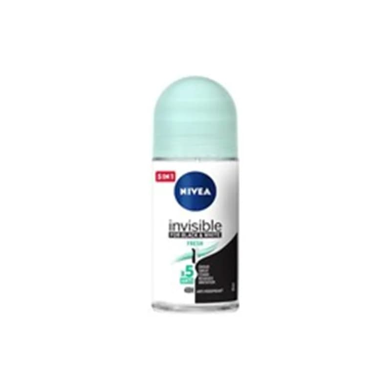 مام رولی ضدتعریق زنانه بلک اند وایت اینویزیبل نیوا NIVEA BLACK AND WITHE INVISIBEL women deodorant