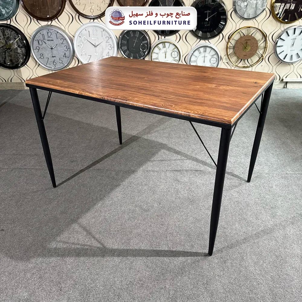 ست ناهارخوری فلزی چوبی 4نفره مدل لهستانی سهیل — تصویر ۶