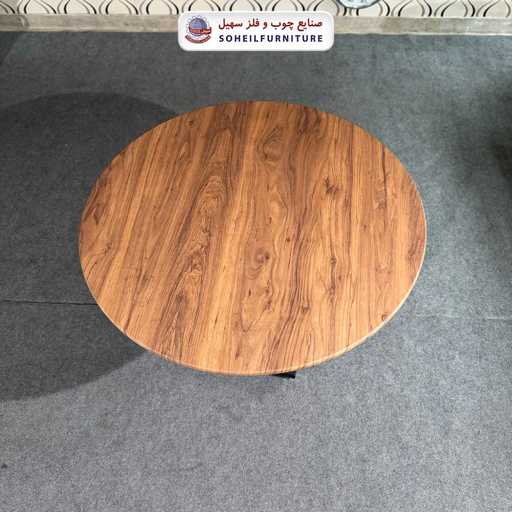 ست ناهارخوری فلزی چوب 4نفره کایرا سهیل — تصویر ۳